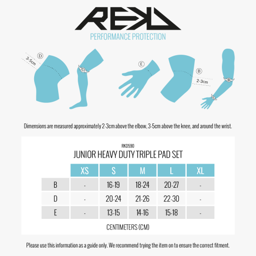 REKD Junior Heavy Duty Triple aizsargu komplekts