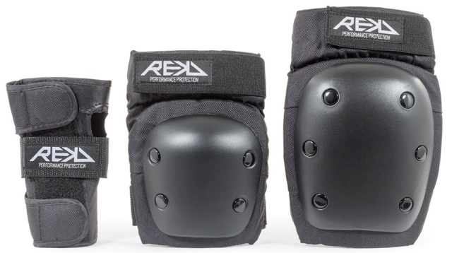 REKD Heavy Duty Triple aizsargu komplekts Melns