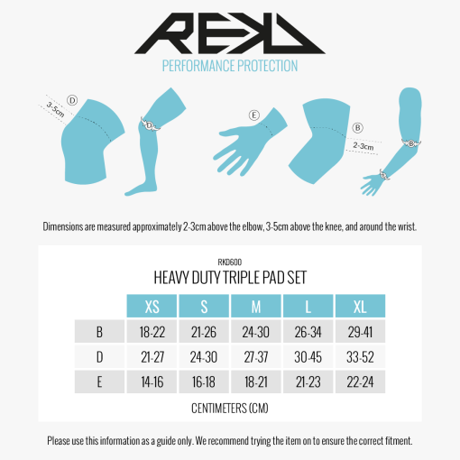 REKD Heavy Duty Triple aizsargu komplekts Melns