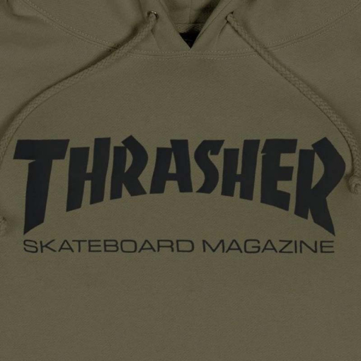 Thrasher толстовка с капюшоном Skate Mag Army Green