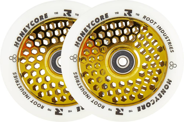 Root Industries Honeycore Riteņi White 110mm
