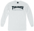 Thrasher krekls ar garām piedurknēm Skate Mag White