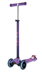 Micro Maxi Deluxe LED skrejritenis (spīdoši riteņi) Purple