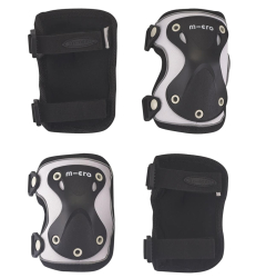 Micro Elbow & Knee Pads M size Reflective Black
