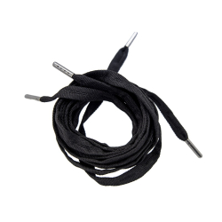 FR - LACES Melns - METALLIC TIPS