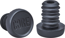 Bar Ends 2pcs Melns Core