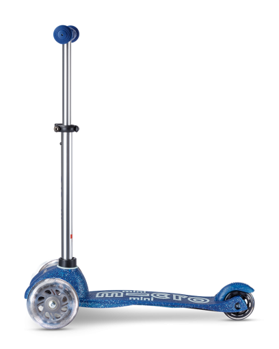 Micro Mini Deluxe Glitter LED самокат