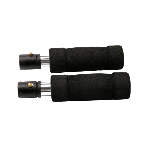 Micro foam grips with tube plug shockcord