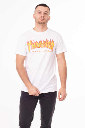 Thrasher майка Flame White