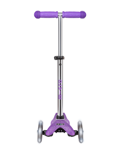 Micro Mini Deluxe Glitter LED самокат
