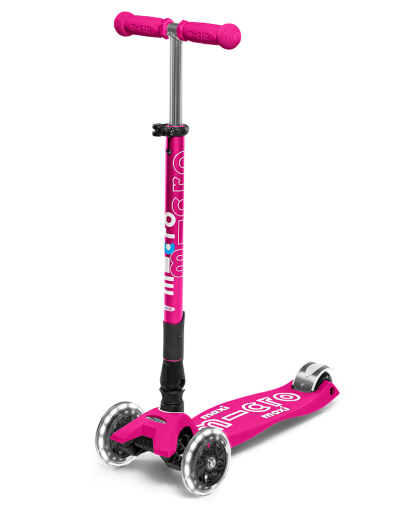 Micro Maxi Deluxe Foldable LED самокат