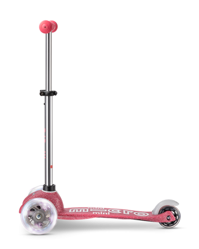 Micro Mini Deluxe Glitter LED самокат