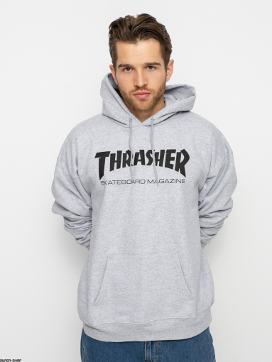 Thrasher толстовка с капюшоном Skate Mag Grey