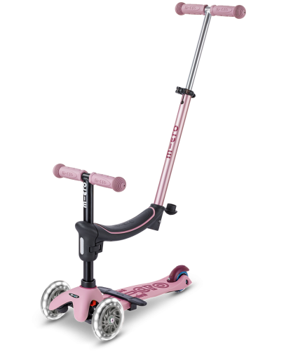 Micro Mini Deluxe Rock & Go LED scooter