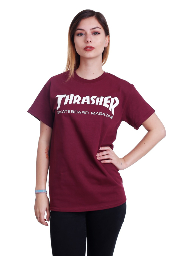 Thrasher майка Skate Mag Maroon