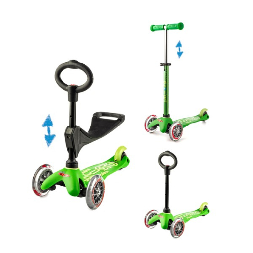 Micro Mini 3 in 1 Deluxe skrejritenis