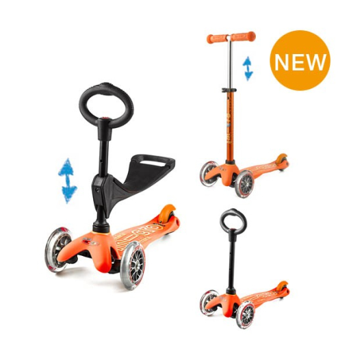 Micro Mini 3 in 1 Deluxe skrejritenis