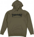 Thrasher Hoodie Skate Mag Army Green