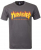 Thrasher T-shirt Flame Charcoal