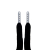 FR - шнурки BLACK - METALLIC TIPS