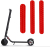 Segway Ninebot ES 1 светоотражающие наклейки