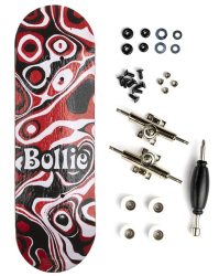 Bollie Fingerboard Psychedelic red