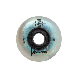 LUMINOUS LED Riteņi 80mm 1 set Melns pearl