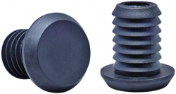 Bar Ends 2pcs Melns Dial