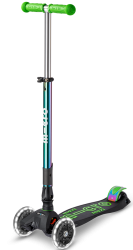 Micro Maxi Deluxe Foldable LED Neochrome scooter Green