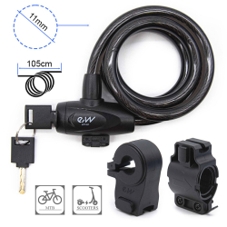 Slēdzene priekš skrejriteņa ar atslēgu