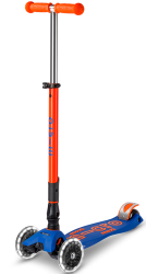 Micro Maxi Deluxe Foldable LED Neon scooter Blaze Orange