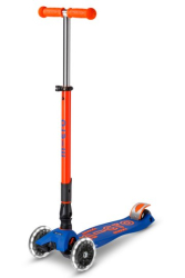 Micro Maxi Deluxe Foldable LED Neon scooter Blaze Orange