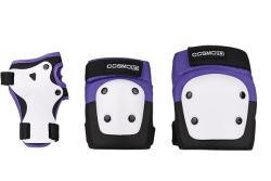 Cosmo ID Protective Triple Pad Set S Black Purple