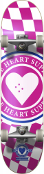 Heart Supply Insignia Check Complete Skateboard 7.75 Rozā
