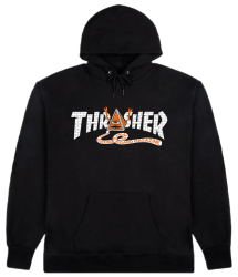Thrasher x Toy Machine Hoodie Pyramid Black M size