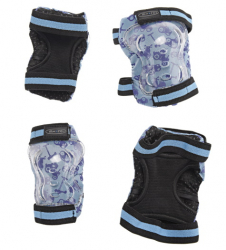 Micro Knee and Elbow Pads Set M Blue