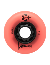 LUMINOUS LED Riteņi 76mm 1 set coral glow
