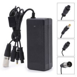 "Most universal charger for electric skrejriteniss 54,6V with GX16/GX12/DC5.5mm/XLR connectors (2A)"