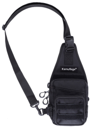 Kamuflage Bag Side Shoulder Black