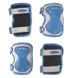 Micro Elbow & Knee Pads S size Reflective Blue
