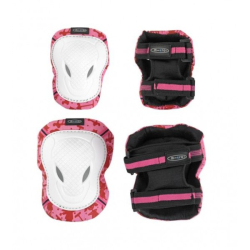 Micro Elbow & Knee Pads Size M Pink-White