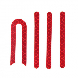 Set of reflective stickers for Xiaomi m365/PRO skrejritenis (red)