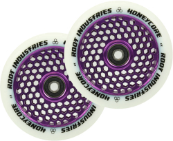 Root Industries Honeycore Riteņi Balts 110mm Violet