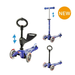 Micro Mini 3 in 1 Deluxe skrejritenis Zils