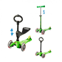 Micro Mini 3 in 1 Deluxe skrejritenis Green