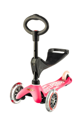 Micro Mini 3 in 1 Deluxe skrejritenis Rozā