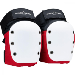 Pro-Tec Knee Pads Open Back Sarkans-White-Melns L