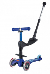 Micro Mini 3 in 1 Deluxe Plus skrejritenis Zils