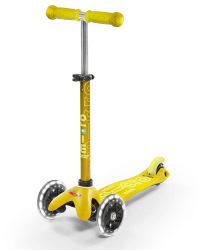 Micro Mini Deluxe LED skrejritenis ( spīdoši riteņi ) Yellow