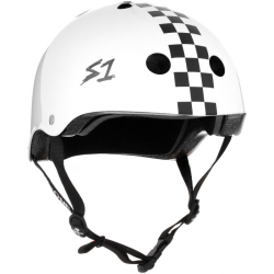 S-One V2 Lifer ķivere XL Balts Checkerboard